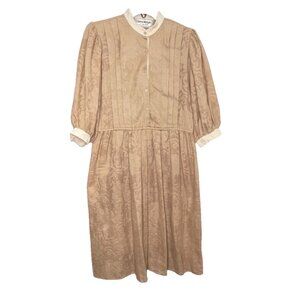 Vintage Dress Prairie Cottagecore Modest Trad Wife Pioneer Costume 80s